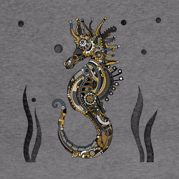 Steampunk Seahorse by paviash